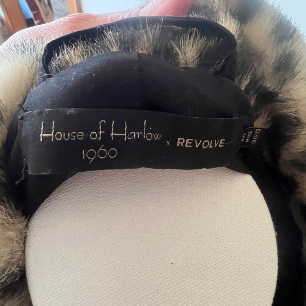 X-Revolve House Of Harlow 1960 Perry Faux Fur Leopard Coat XXS - Picture 8 of 15